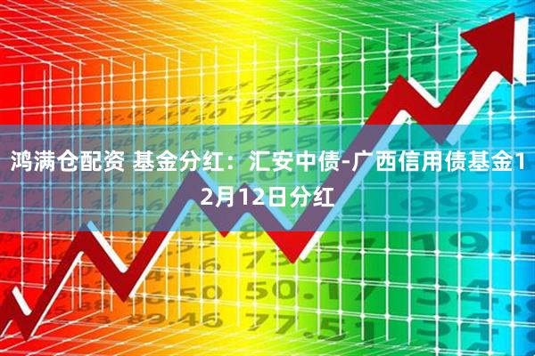 鸿满仓配资 基金分红：汇安中债-广西信用债基金12月12日分红